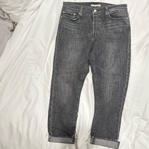 Levi's Women's Wedgie Straight Jeans - cuff ankle skinny wedge booty lift
